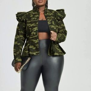 Fashion Nova SHEIN camouflage chic jacket